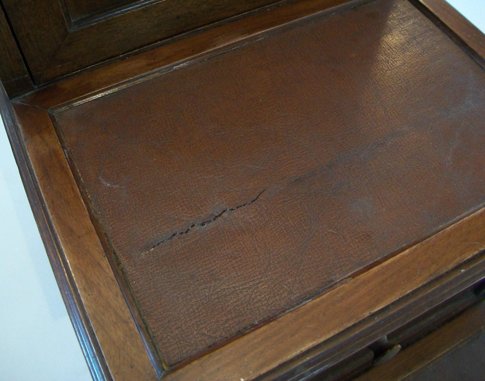 Georgian Hardwood & Leather Library Steps, United Kingdom, Early 19th Century For Sale 7