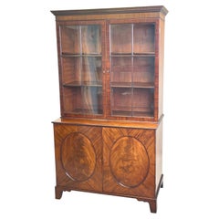 Georgian Mahogany Library Bookcase