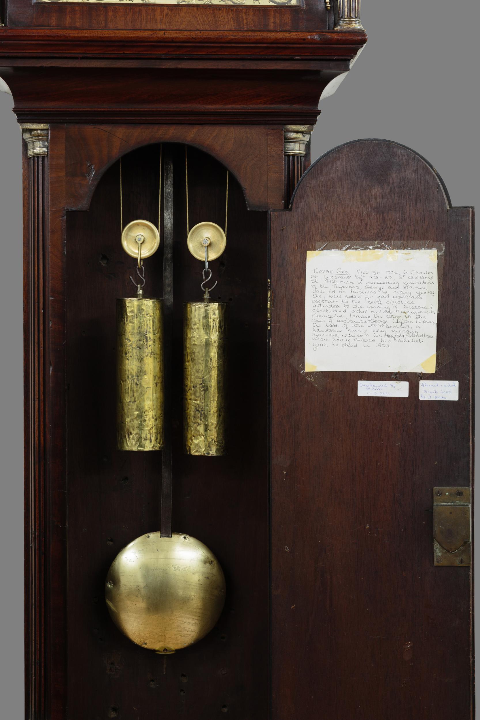 Georgian Mahogany Longcase Clock by George Tupman, London In Good Condition In Norwich, GB