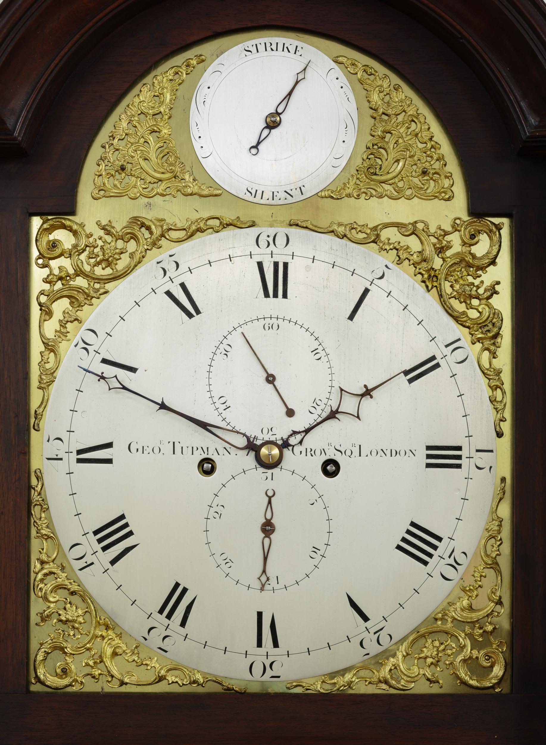 19th Century Georgian Mahogany Longcase Clock by George Tupman, London