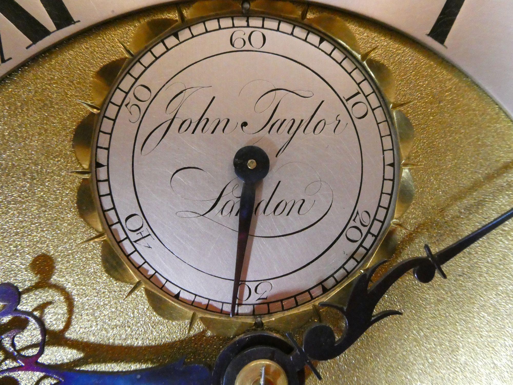 English Georgian Mahogany Longcase Clock by John Taylor, London For Sale