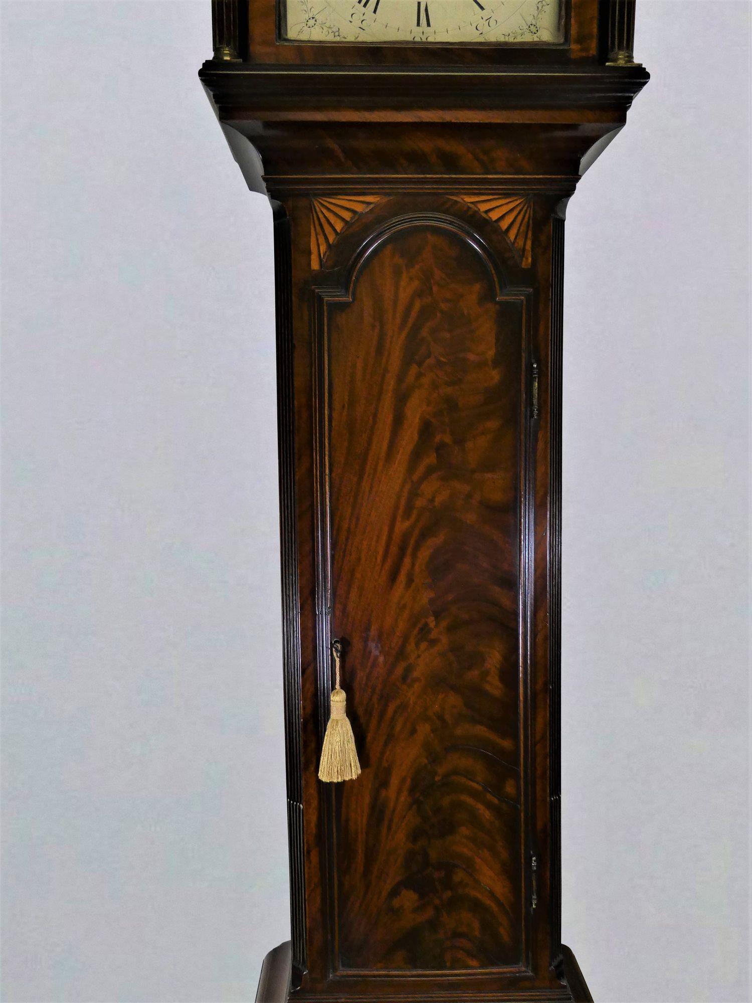 Early 19th Century Georgian Mahogany Longcase Clock with Rocking Ship Automation, Jos. Kent, London For Sale