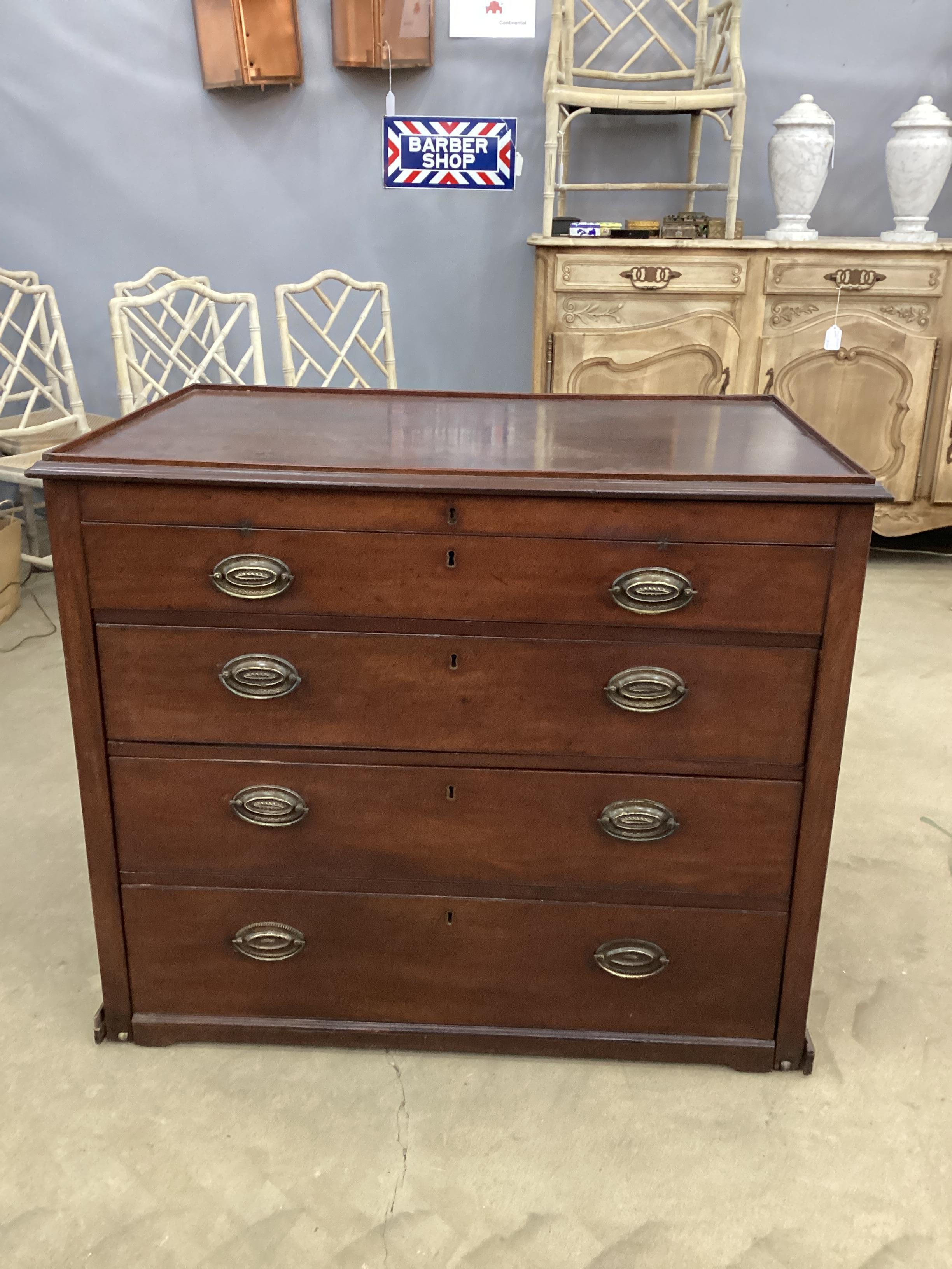 George III Georgian Mahogany Metamorphic Chest  For Sale