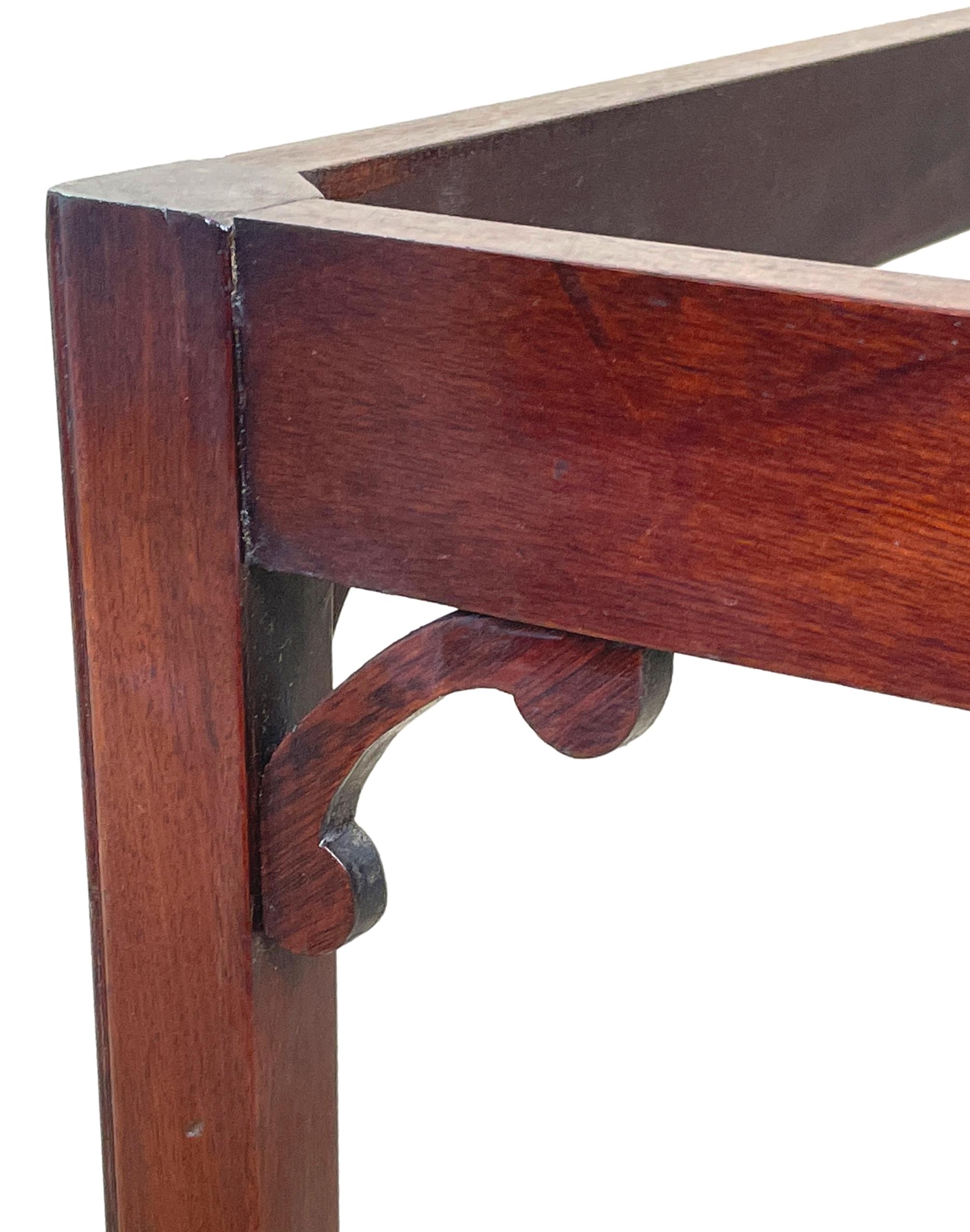 Georgian Mahogany Oval Butlers Tray on Stand 1
