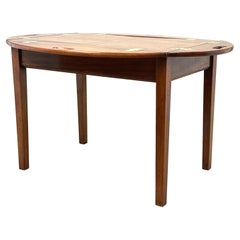 Georgianisches Mahagoni Oval Butlers Tablett auf Stand