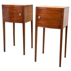 Georgian Mahogany Pair Of Bedside Tables