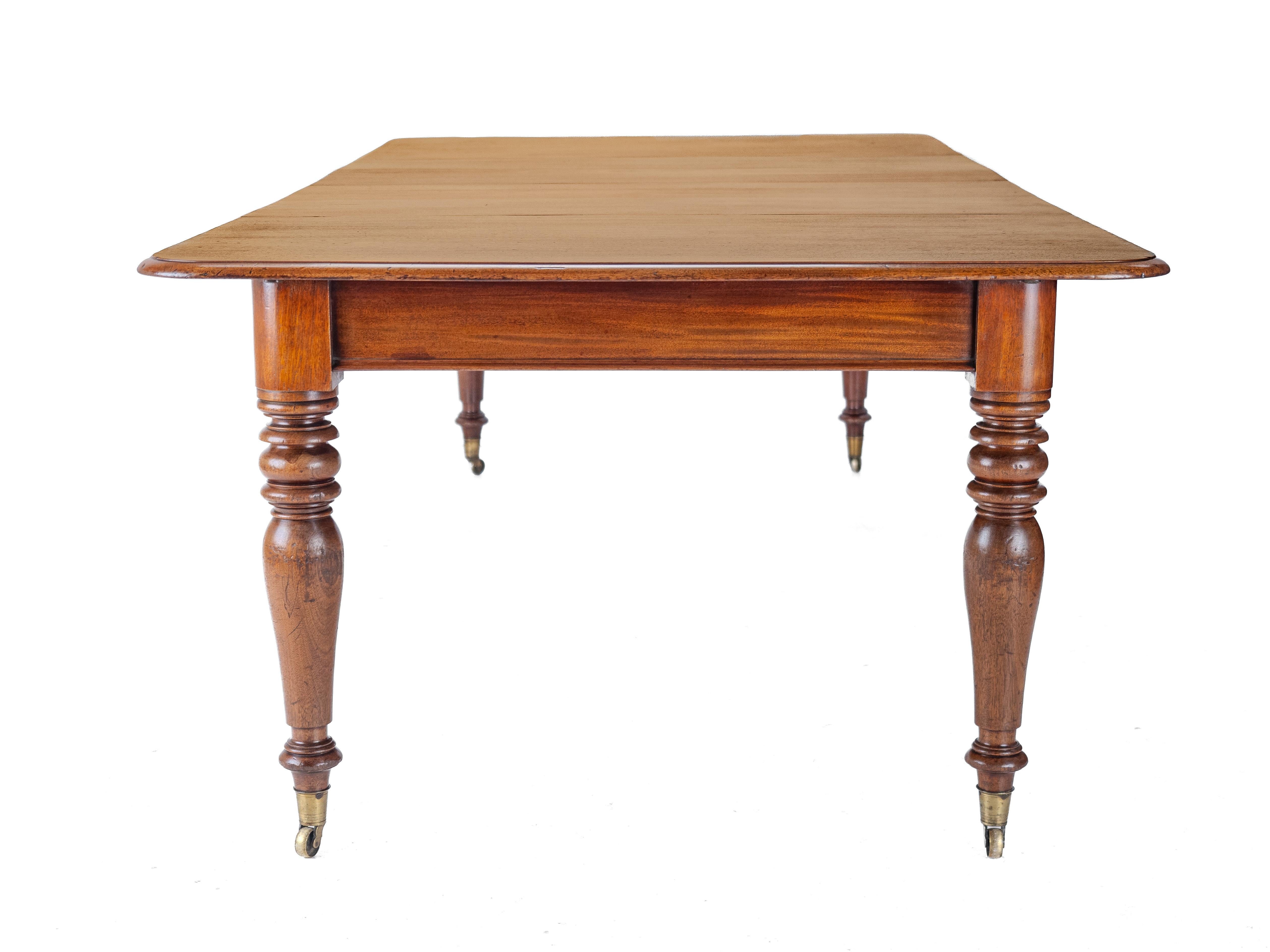 Early 19th Century Mahogany Pull-out Extending 8ft Dining Table c1830 (Georgian) For Sale 6