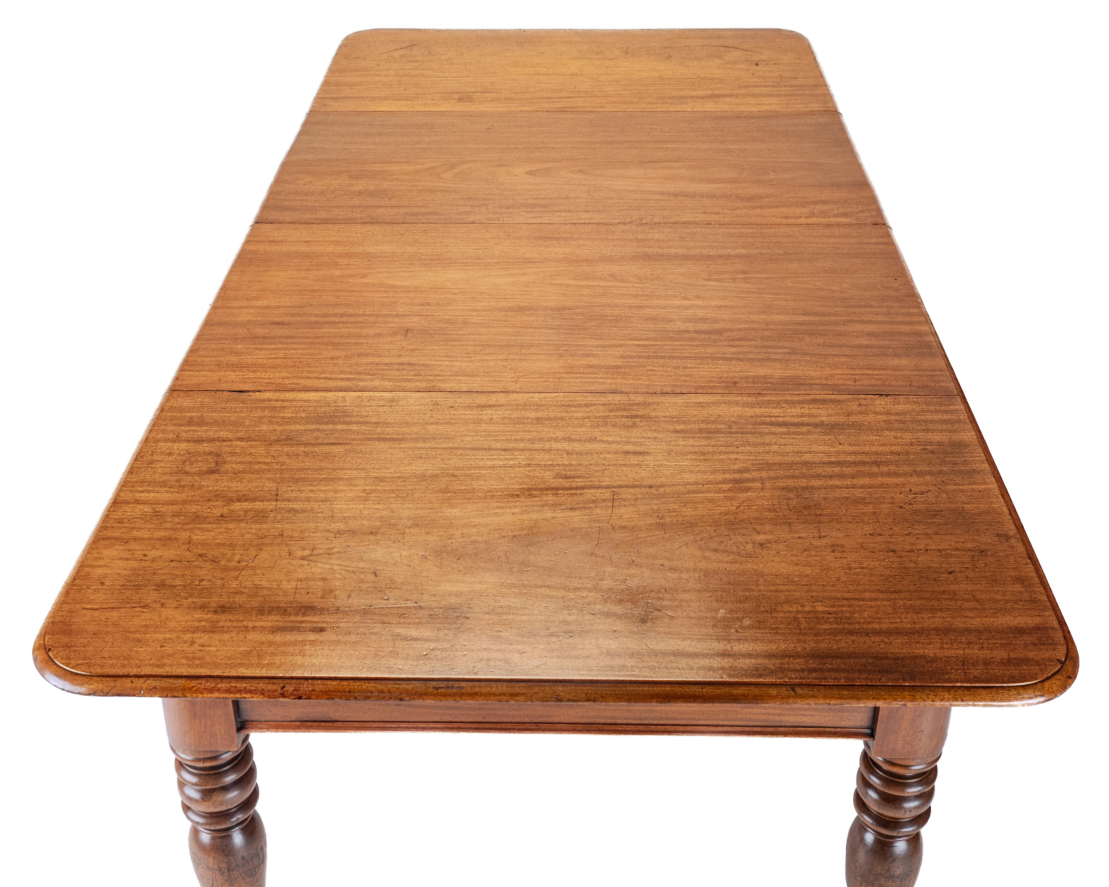 Early 19th Century Mahogany Pull-out Extending 8ft Dining Table c1830 (Georgian) For Sale 2