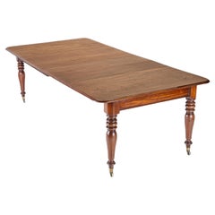 Antique Early 19th Century Mahogany Pull-out Extending 8ft Dining Table c1830 (Georgian)