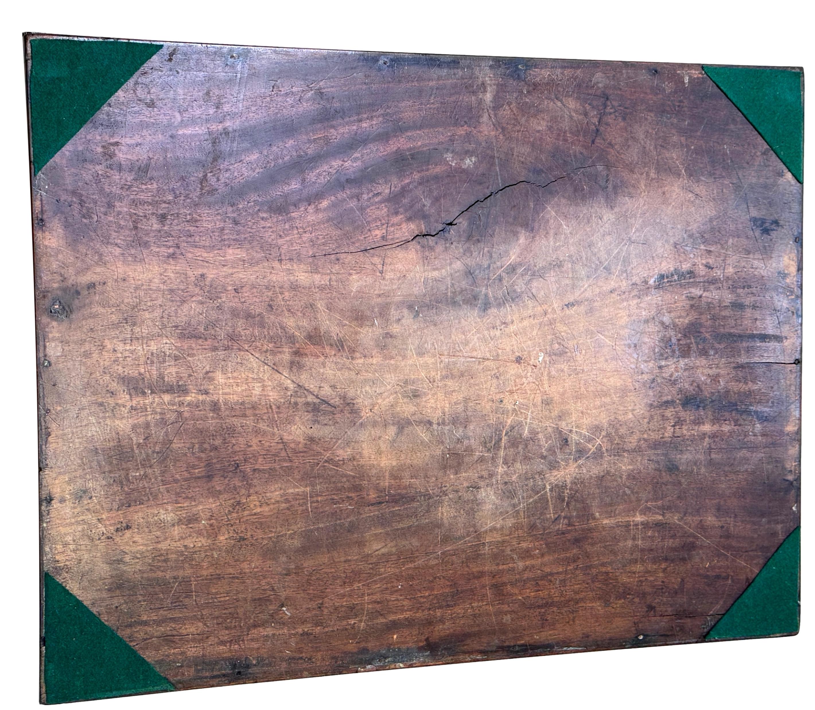 Georgian Mahogany Rectangular Tray On Stand For Sale 6