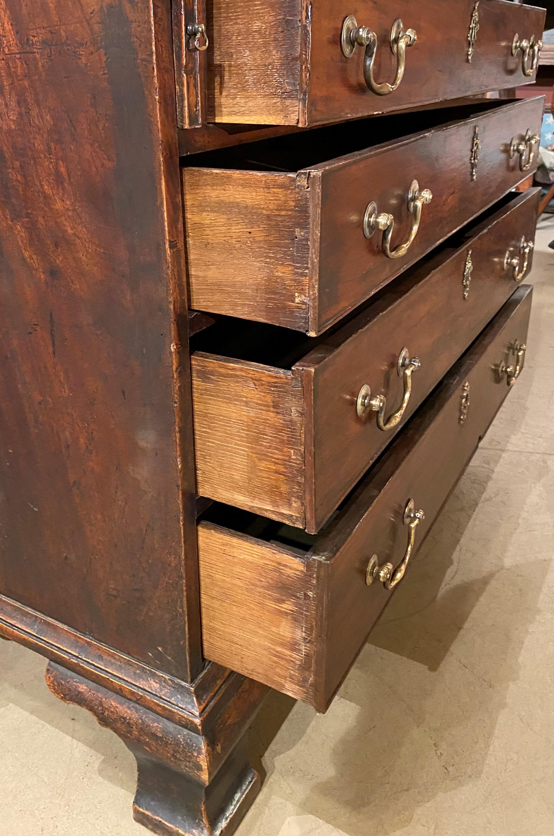 Georgian Mahogany Secretary Bookcase, circa 1770 5