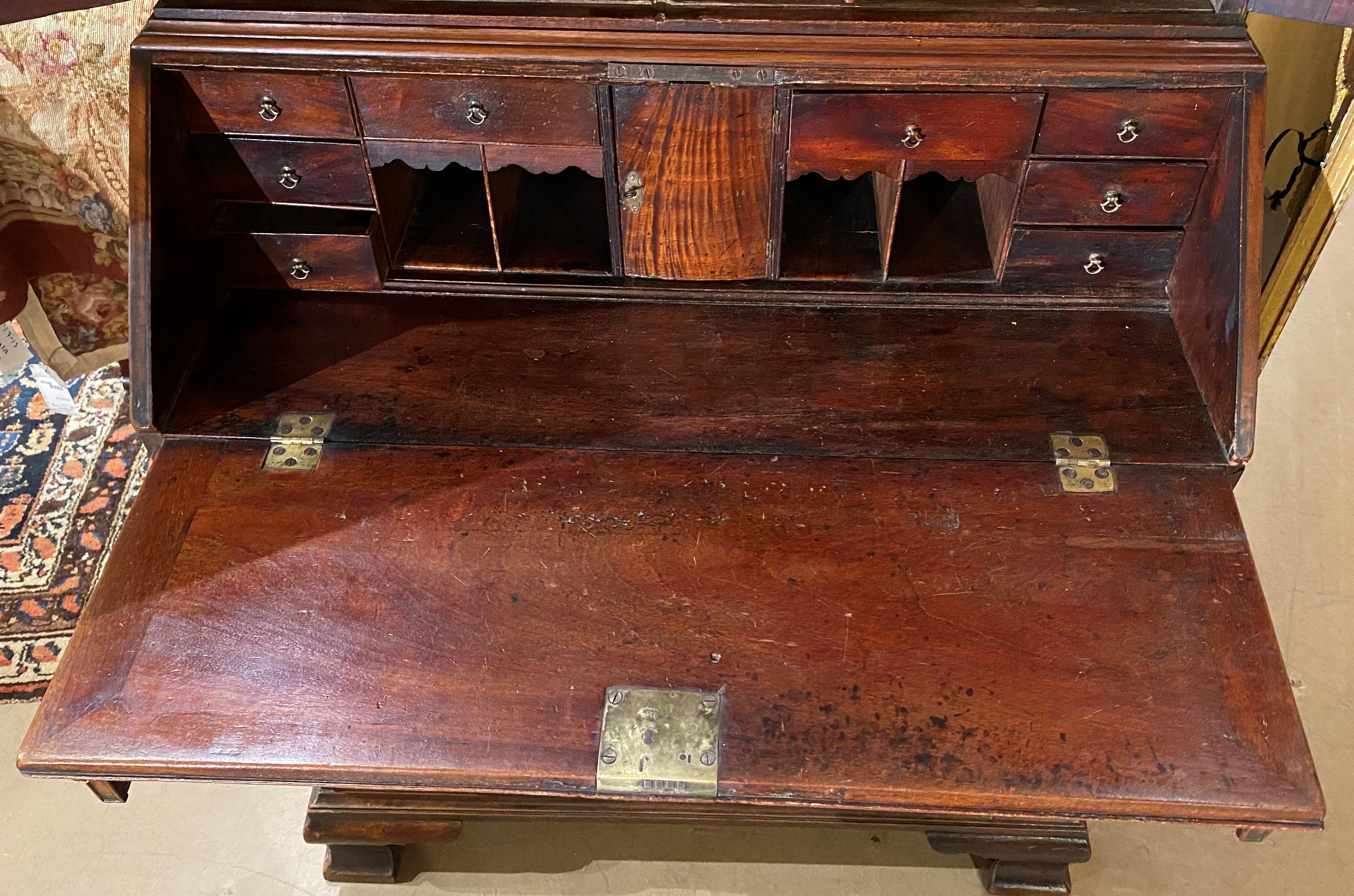 Georgian Mahogany Secretary Bookcase, circa 1770 2