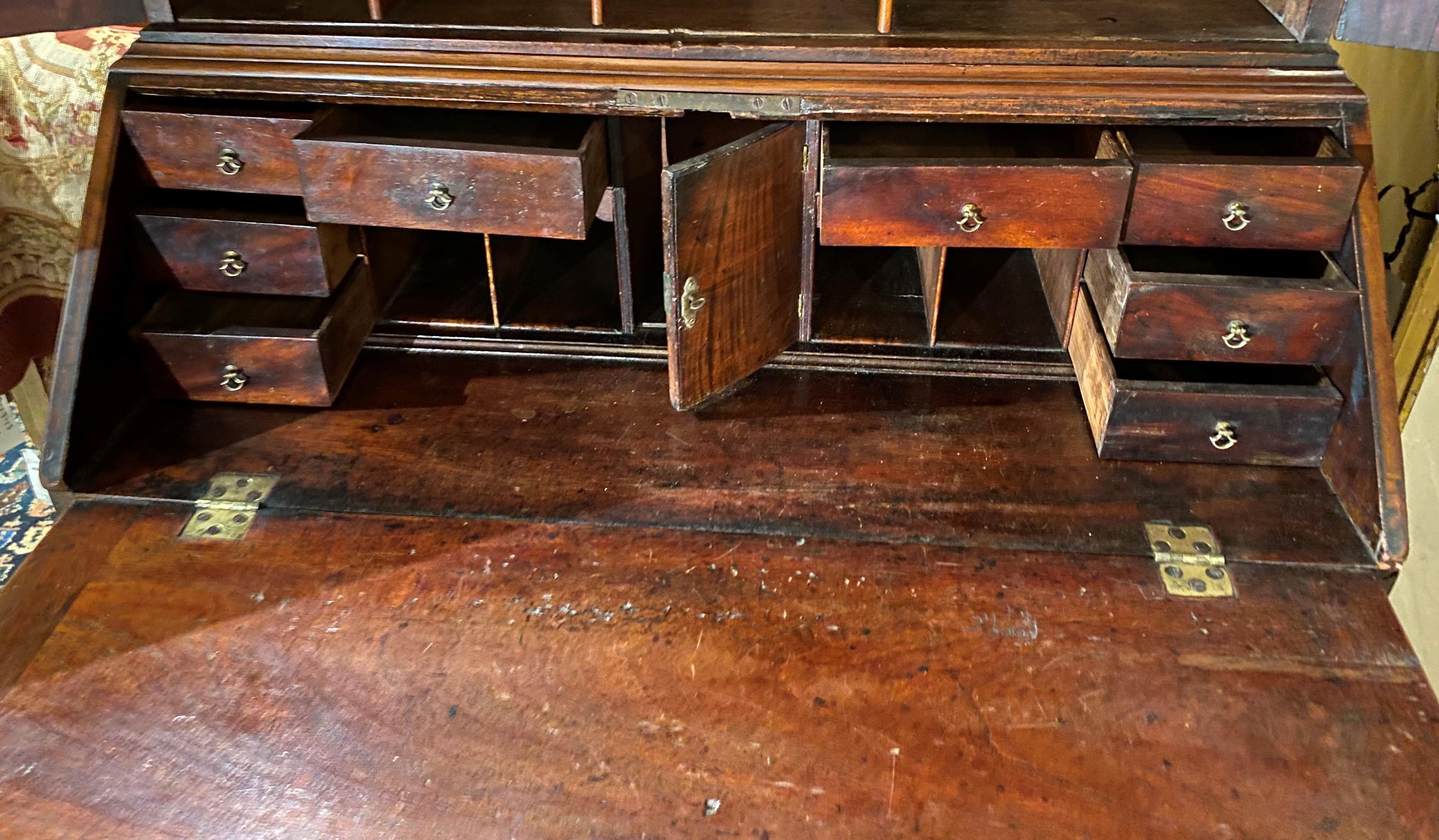 Georgian Mahogany Secretary Bookcase, circa 1770 3