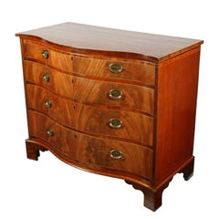 Georgian Mahogany Serpentine Chest