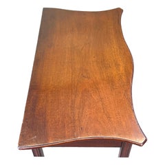 Georgian Mahogany Serpentine Side Table