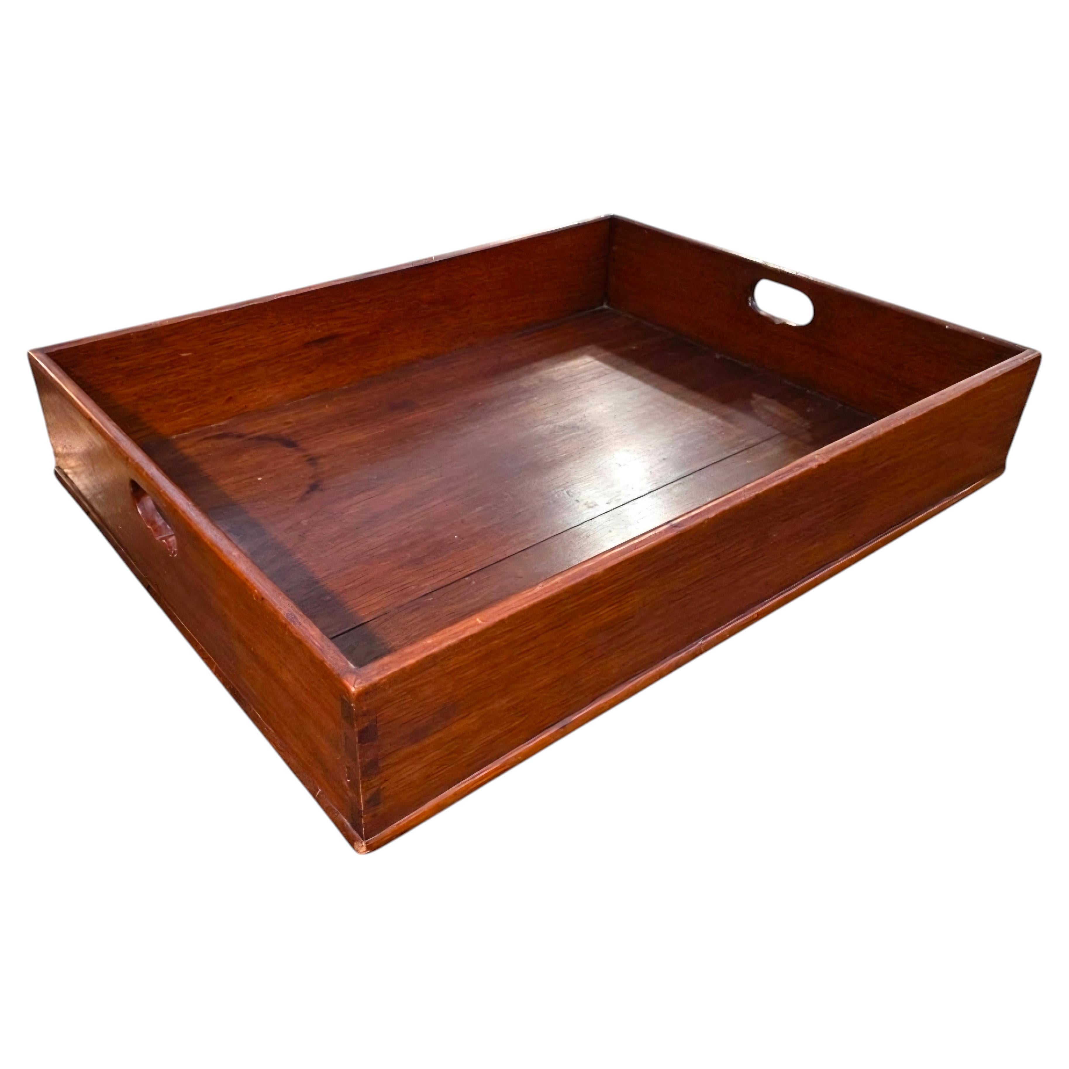 Plateau de service géorgien en acajou Angleterre Circa 1800 en vente