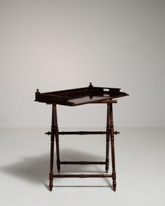 Georgian Mahogany Serving Tray Table, UK, 1900-1909