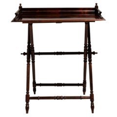 Georgian Mahogany Serving Tray Table, UK, 1900-1909