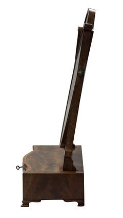 Georgian Mahogany 'Shield Shaped' Dressing Table Mirror