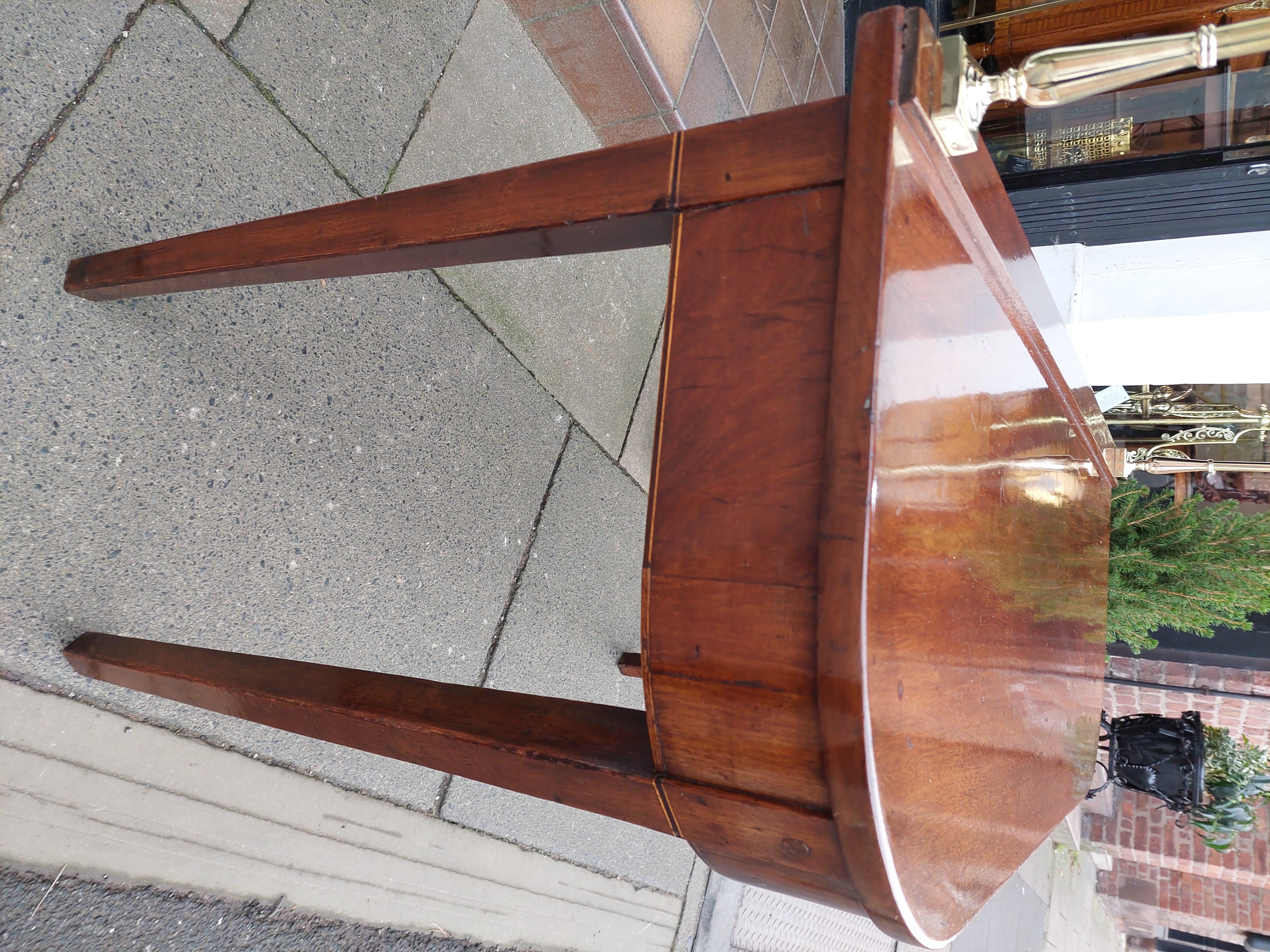 Georgian Mahogany Side Hall Table For Sale 2