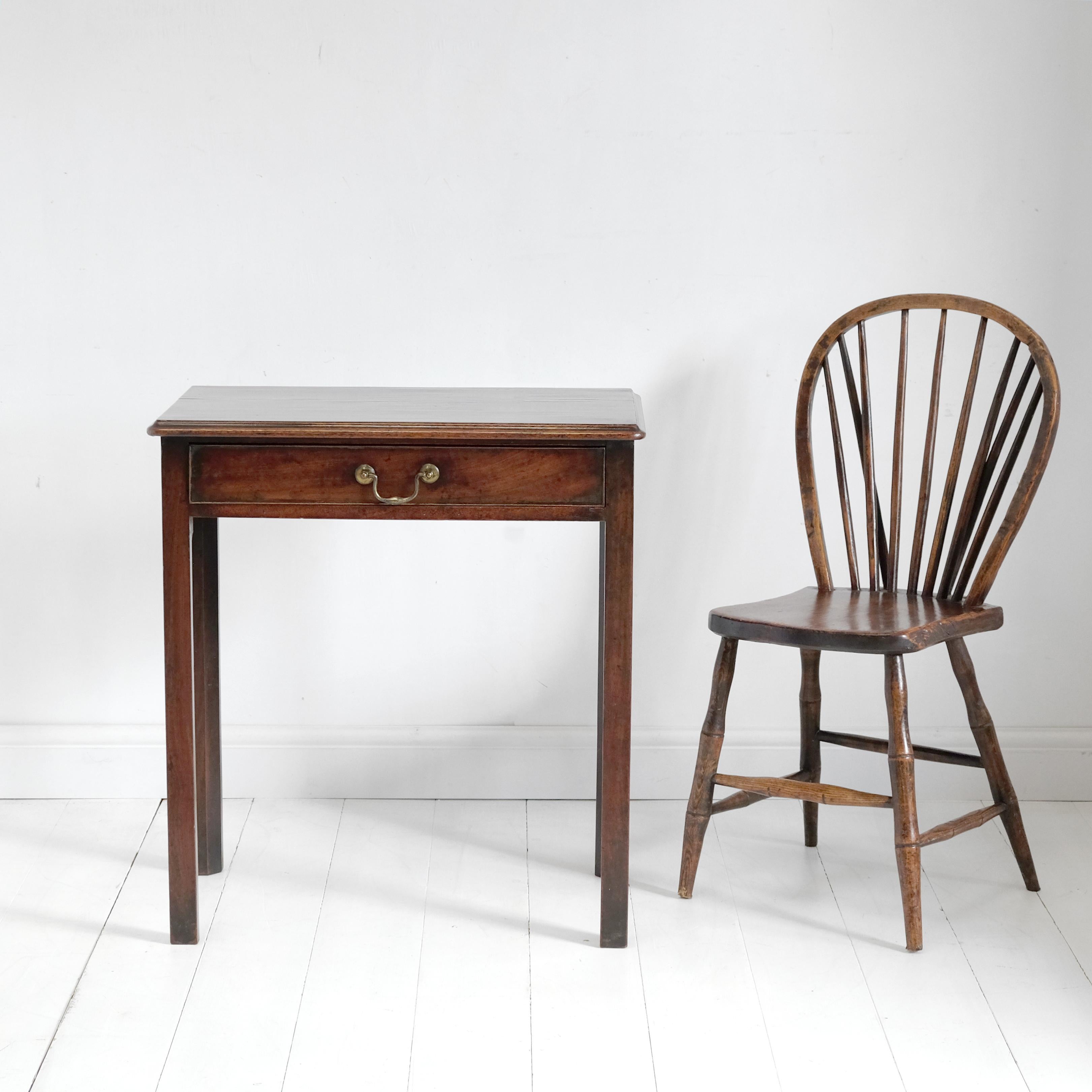 Georgian Mahogany Side Table, English, Simple Design, Small, Early 19th Century 4
