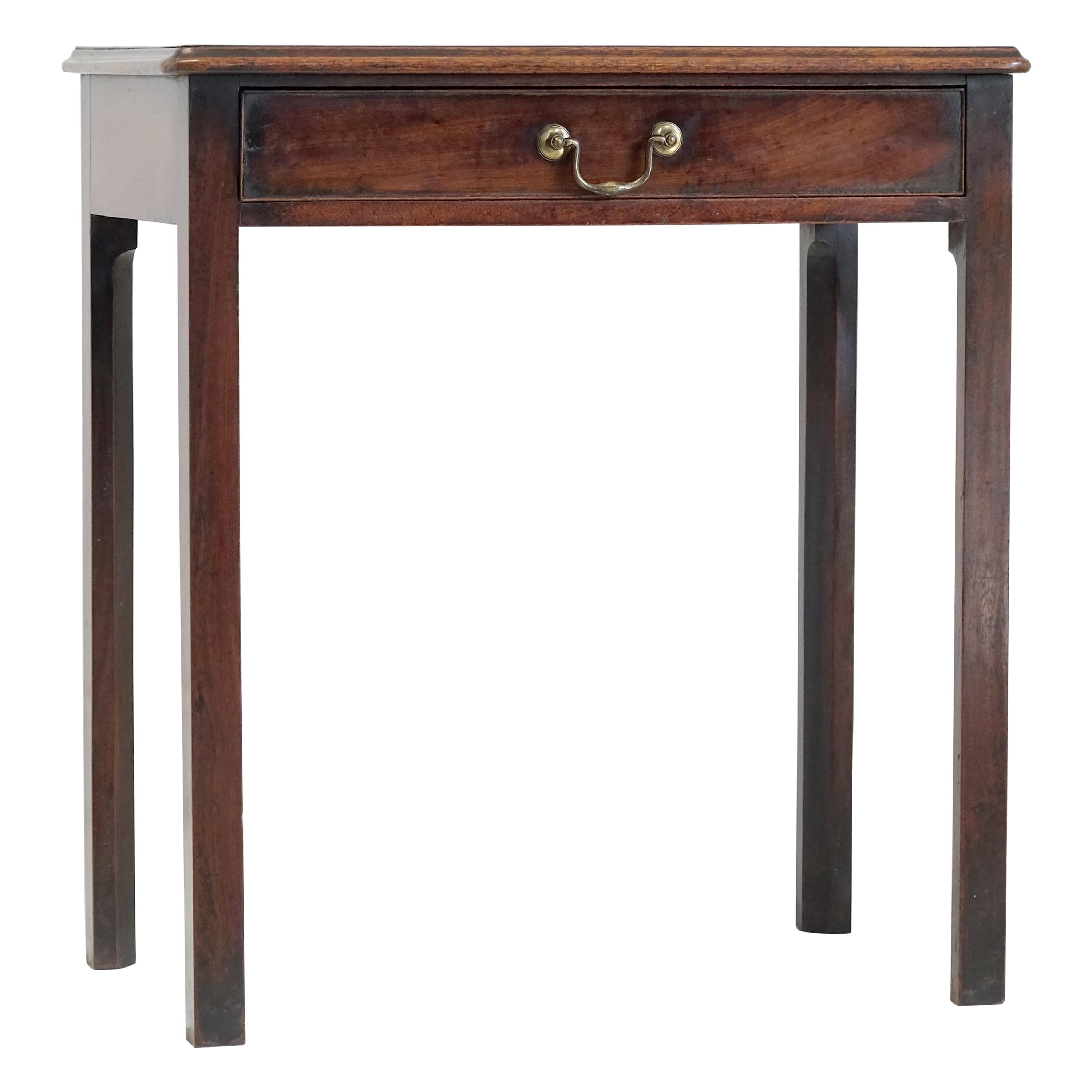 Georgian Mahogany Side Table, English, Simple Design, Small, Early 19th Century