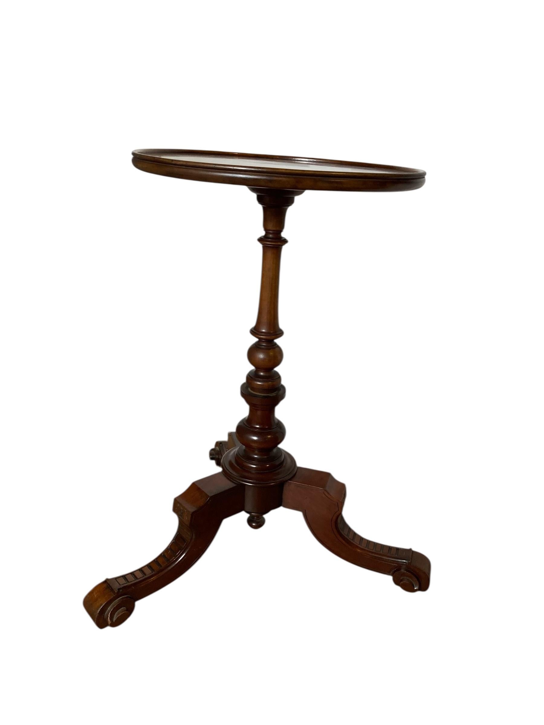 19th Century Georgian Mahogany Side, Wine Table or Plant Stand For Sale