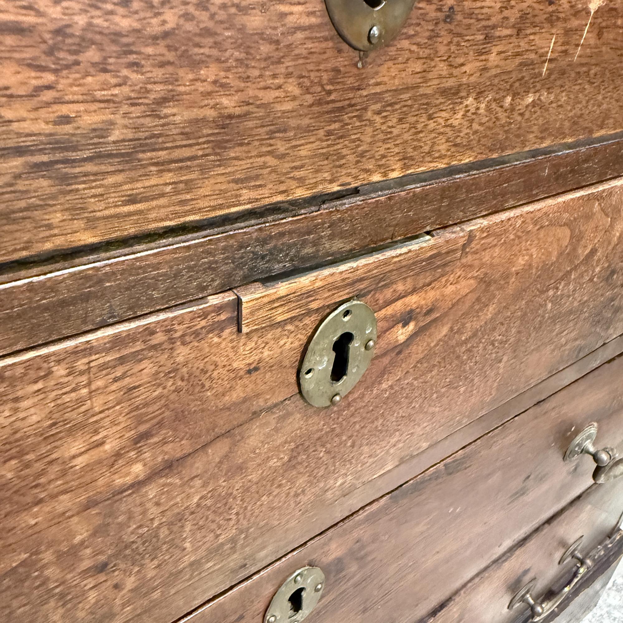 Georgian Mahogany Slant Front Secretary Desk Adam Style Slant-Front Bureau in vendita 4