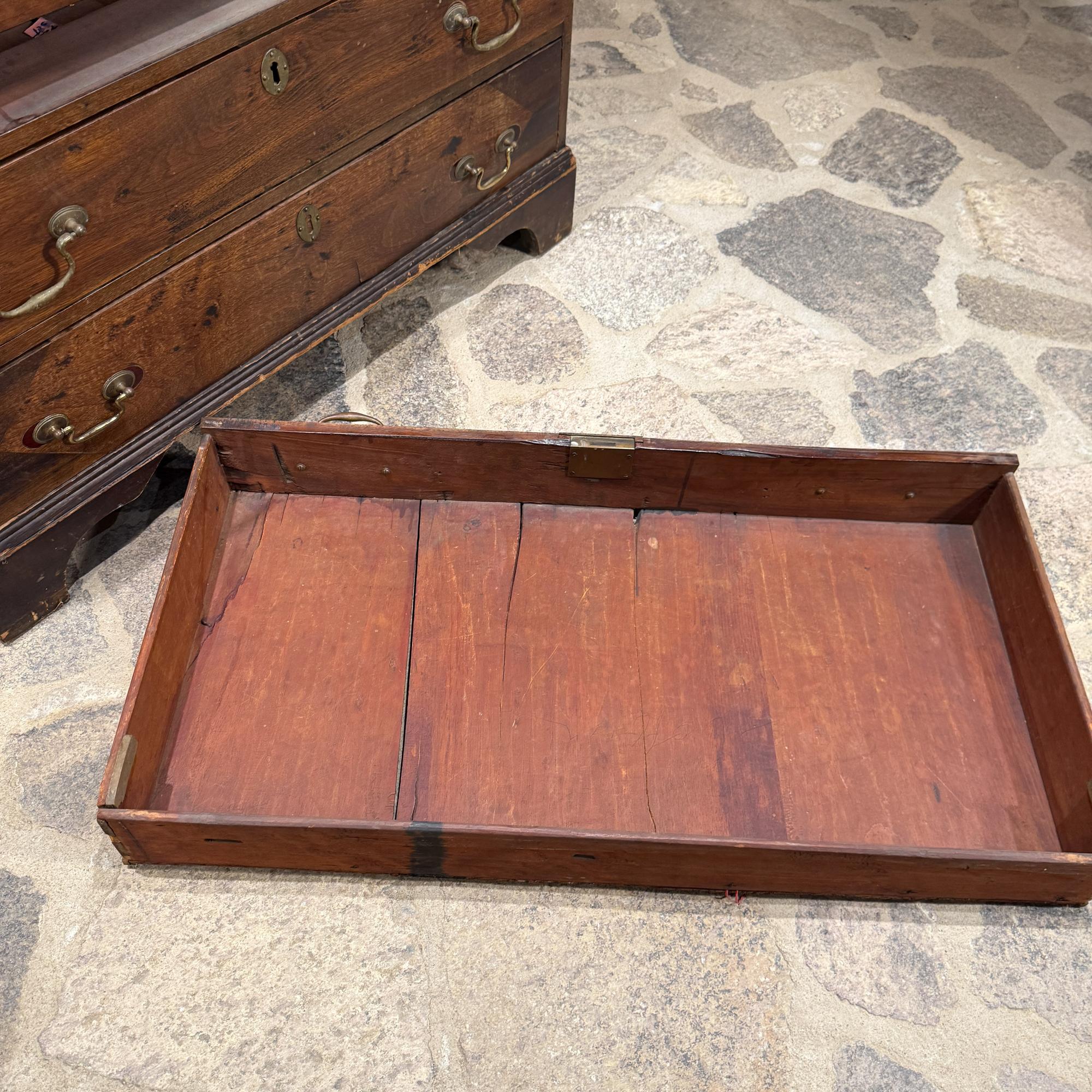 Georgian Mahogany Slant Front Secretary Desk Adam Style Slant-Front Bureau in vendita 5