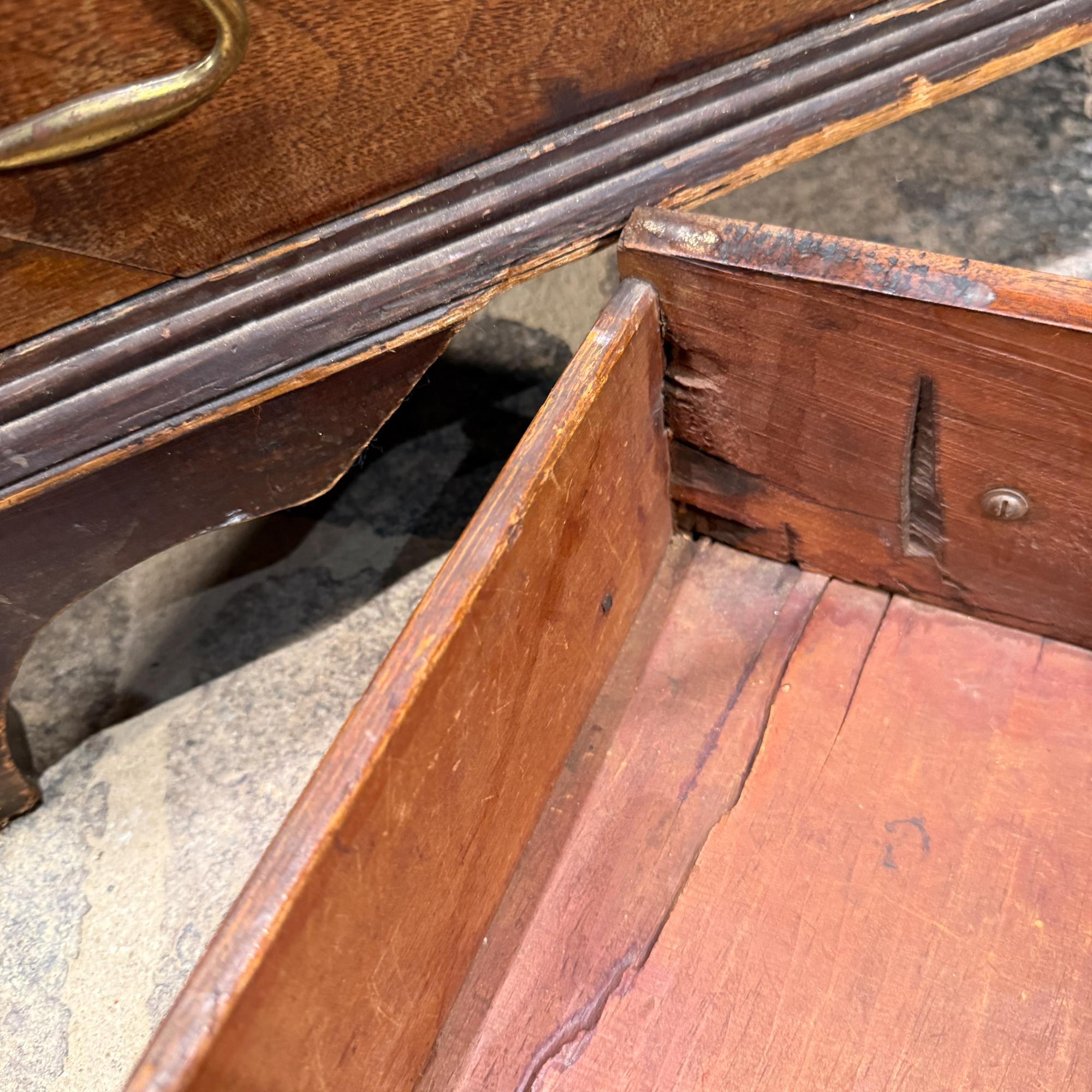 Georgian Mahogany Slant Front Secretary Desk Adam Style Slant-Front Bureau in vendita 6