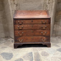 Georgian Mahogany Slant Front Secretary Desk Adam Style Slant-Front Bureau