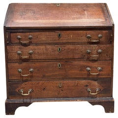 Georgian Mahogany Slant Front Secretary Desk Adam Style Slant-Front Bureau