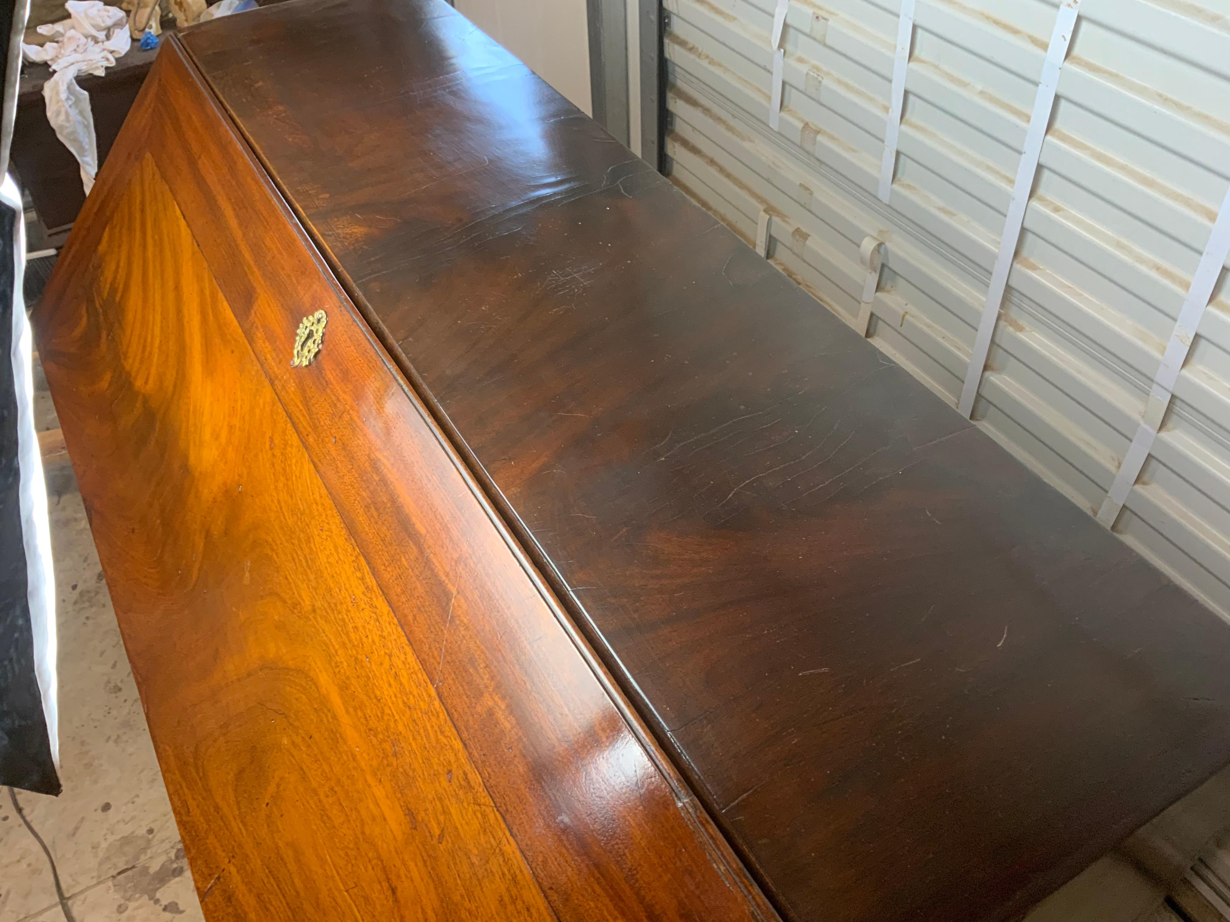 Georgian Mahogany Slant Front Secretary Desk 9