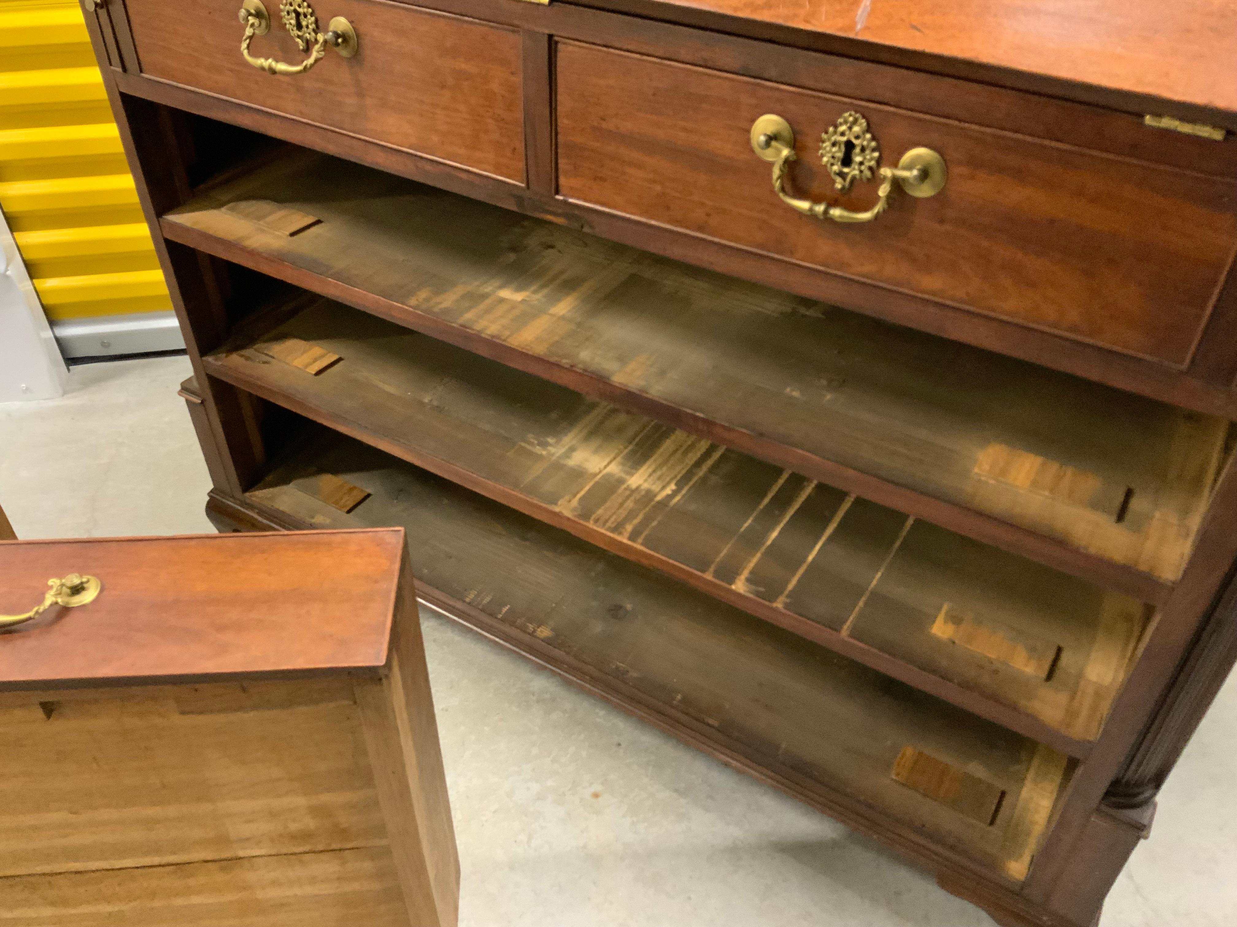 Georgian Mahogany Slant Front Secretary Desk 14