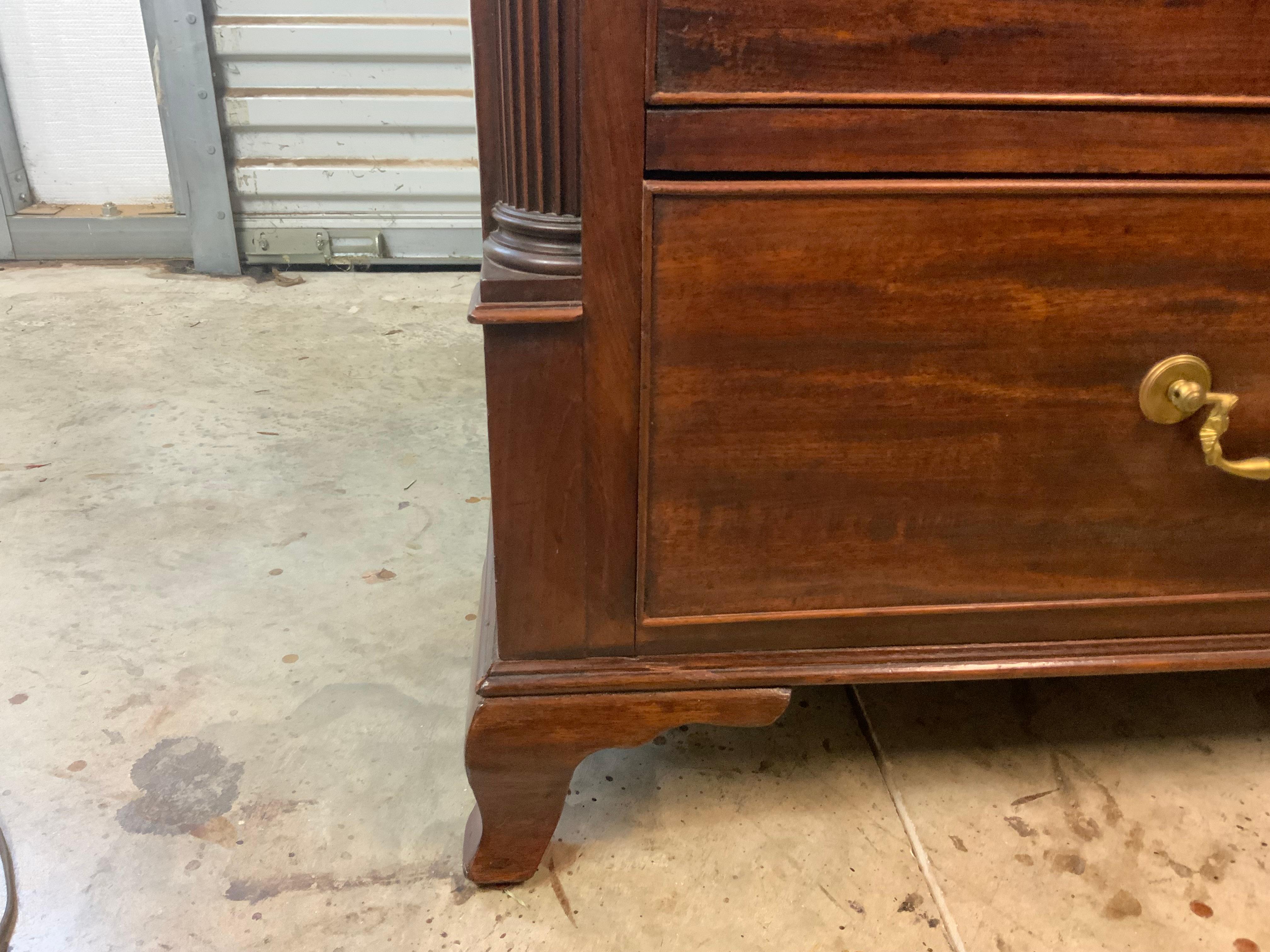 Georgian Mahogany Slant Front Secretary Desk 13