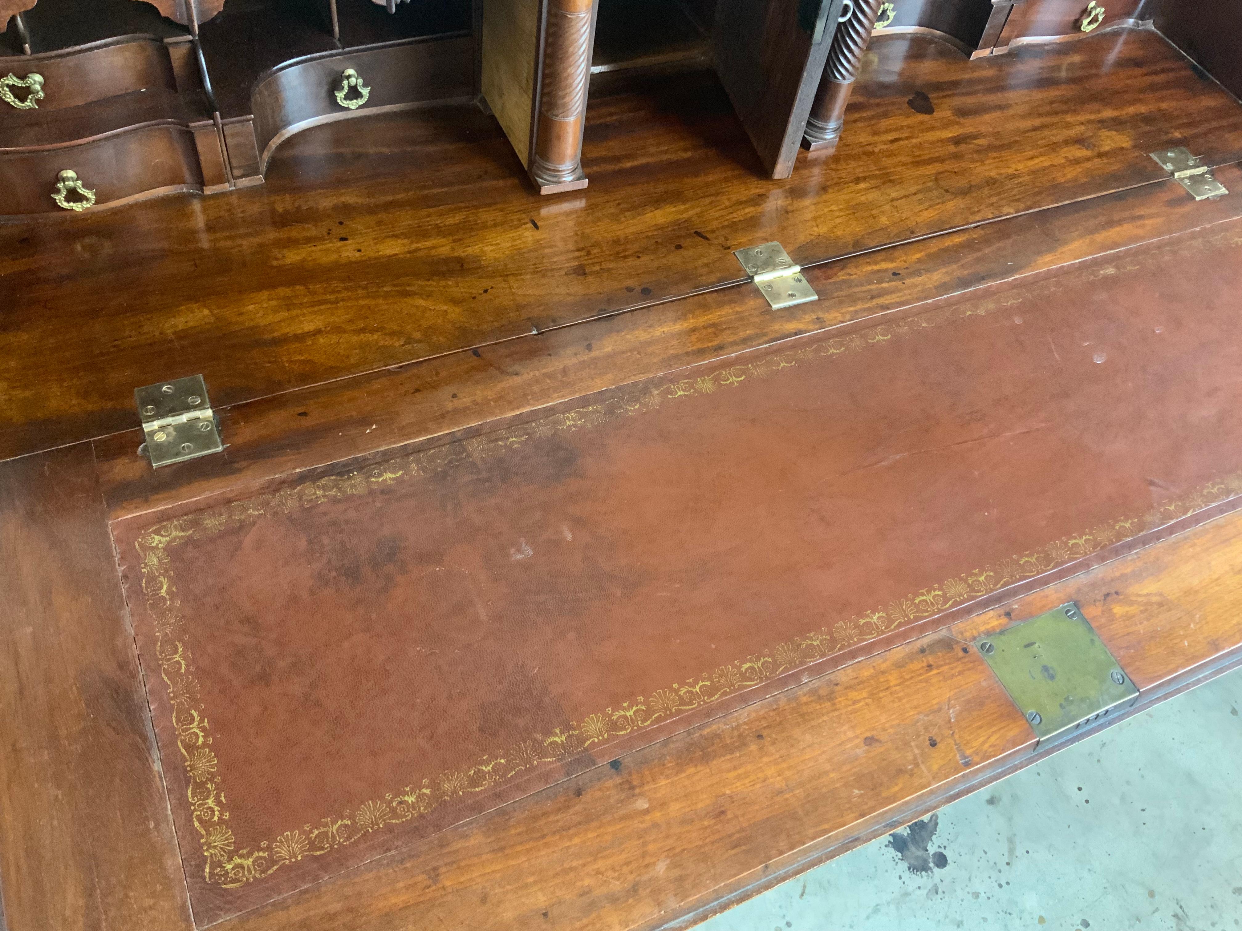 Georgian Mahogany Slant Front Secretary Desk 2