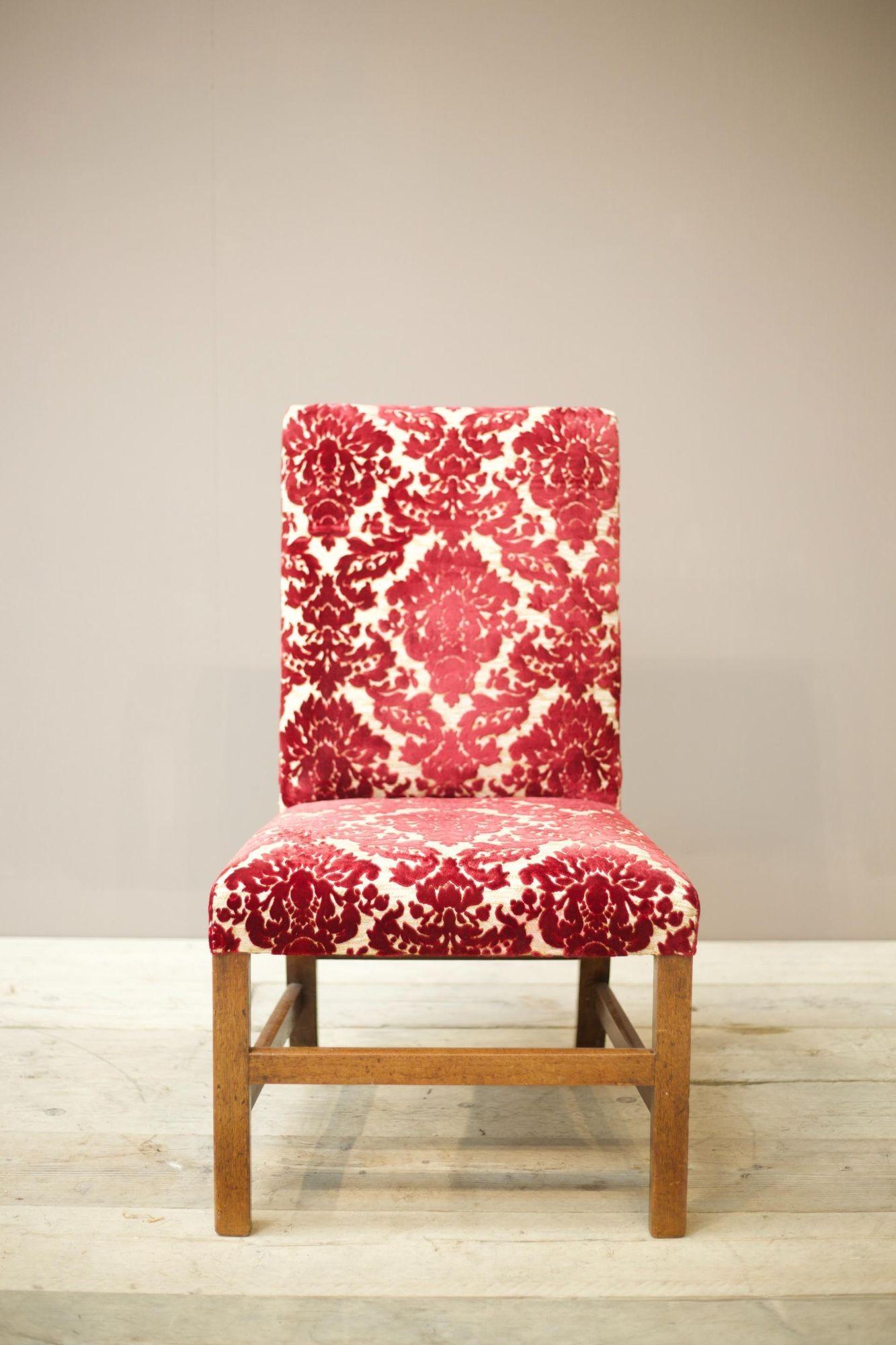 18th Century Georgian Mahogany Slipper Chair For Sale