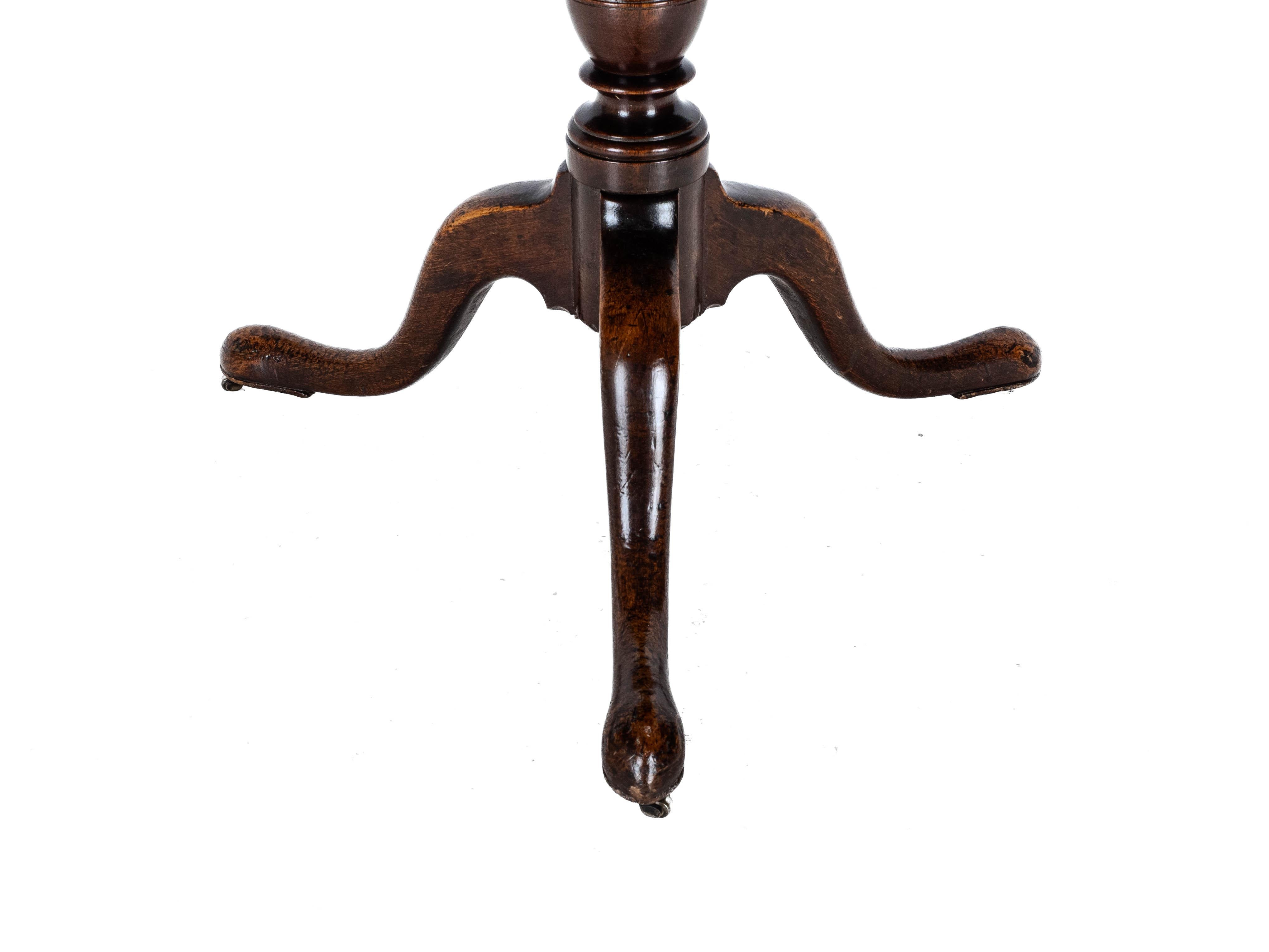 Georgian Mahogany Small 2 Tier Dumb Waiter Tripod Table circa 1800 (George III) 11