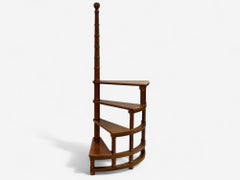 Georgian, Mahogany, Spiral Library Steps, United States, 20th c.