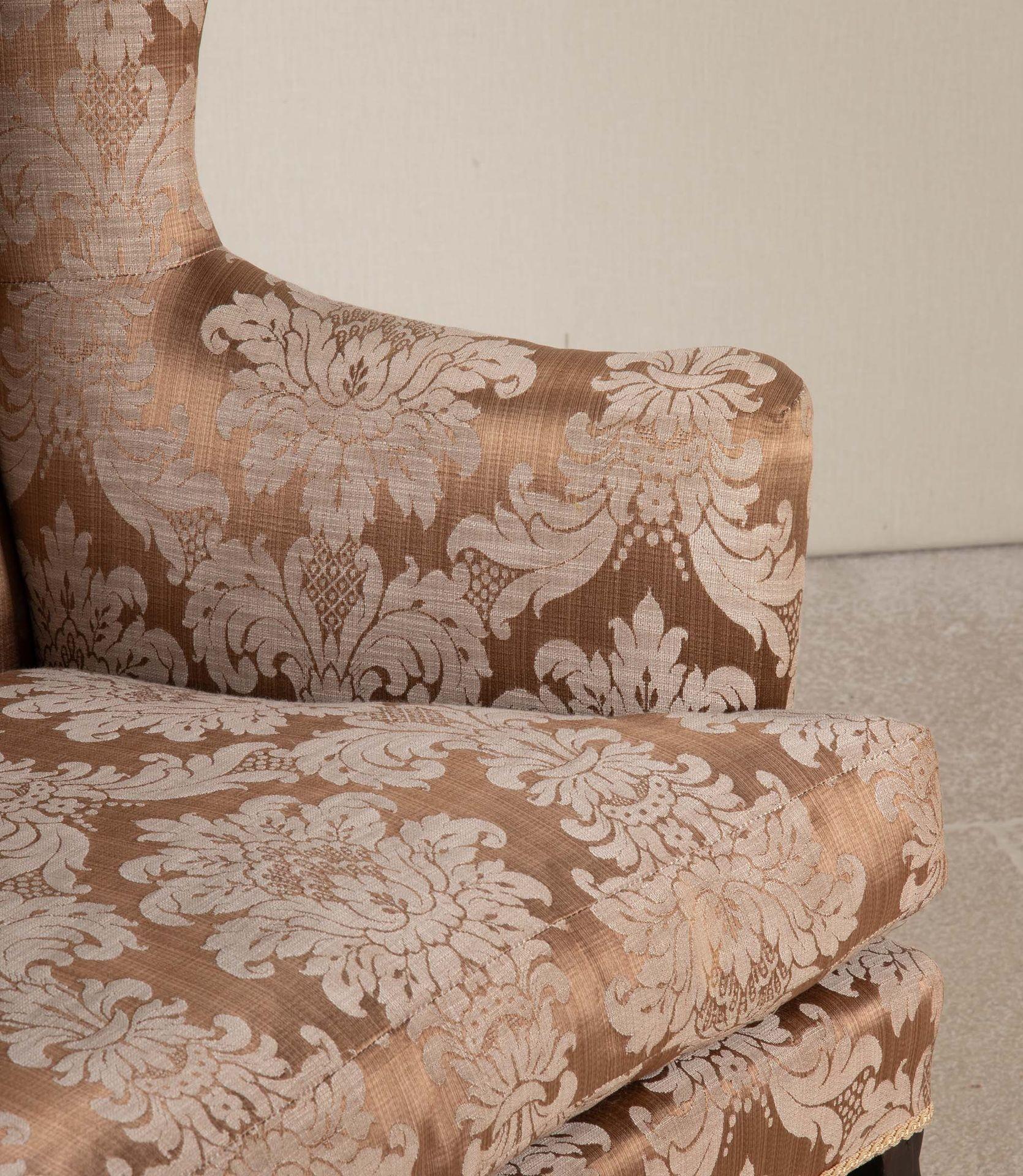 XIX secolo Sedia ad ala con gambe quadrate in mogano georgiano in vendita