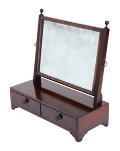 Georgian Mahogany Swing Dressing Table Mirror Toilet