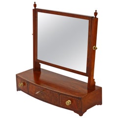 Georgian Mahogany Swing Dressing Table Mirror Toilet