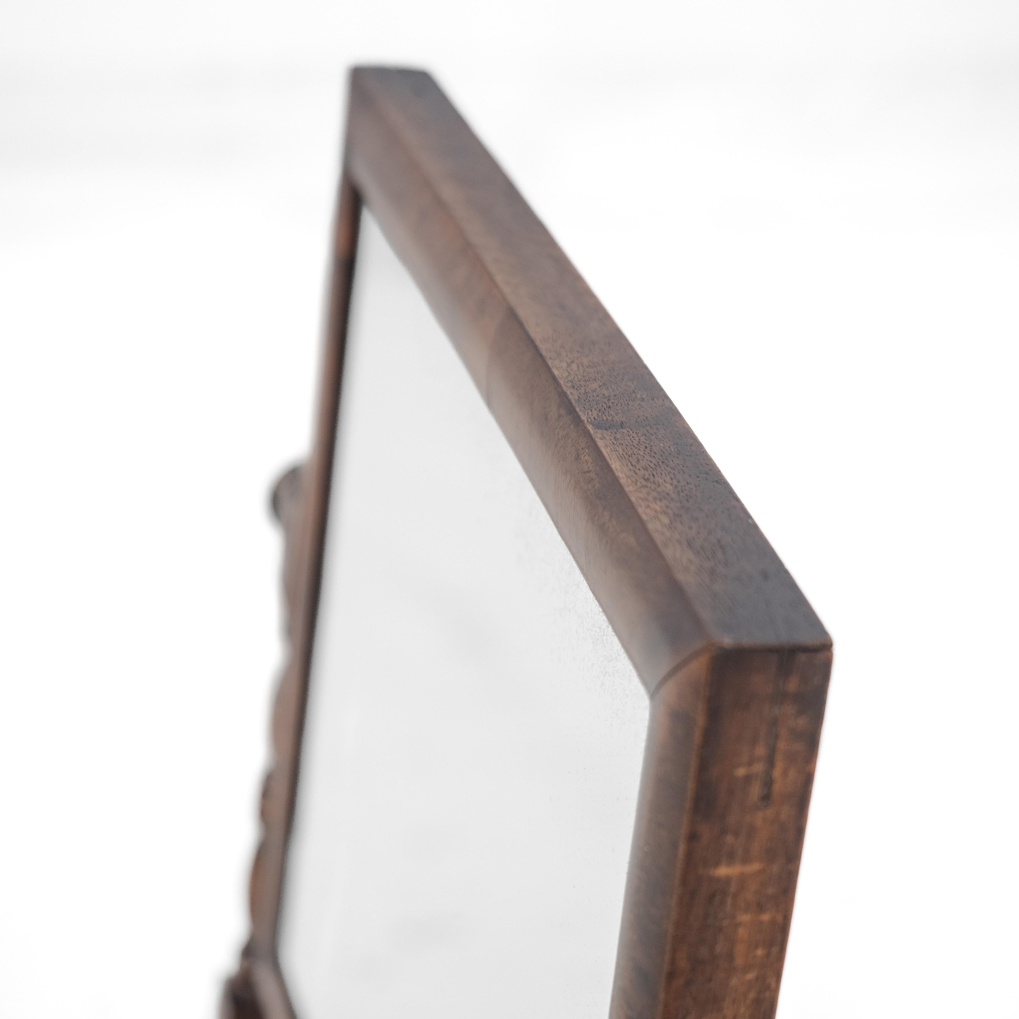 Georgian Mahogany Swing Lock Toilet Mirror c1800 (Vanity Tabletop George III) For Sale 8