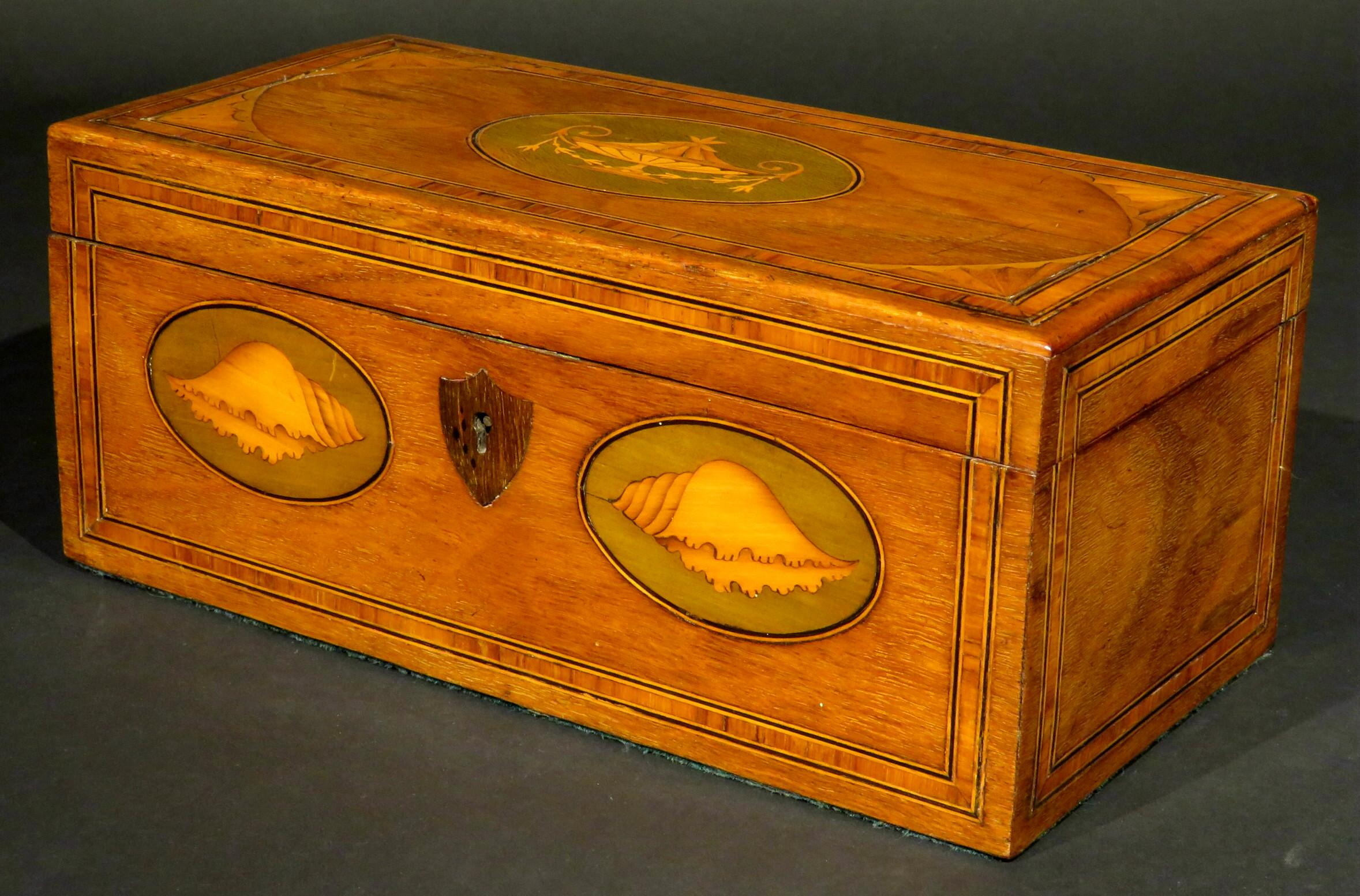 George III Georgian Mahogany Tea Caddy Converted to a Document /Jewelry Box, circa 1810