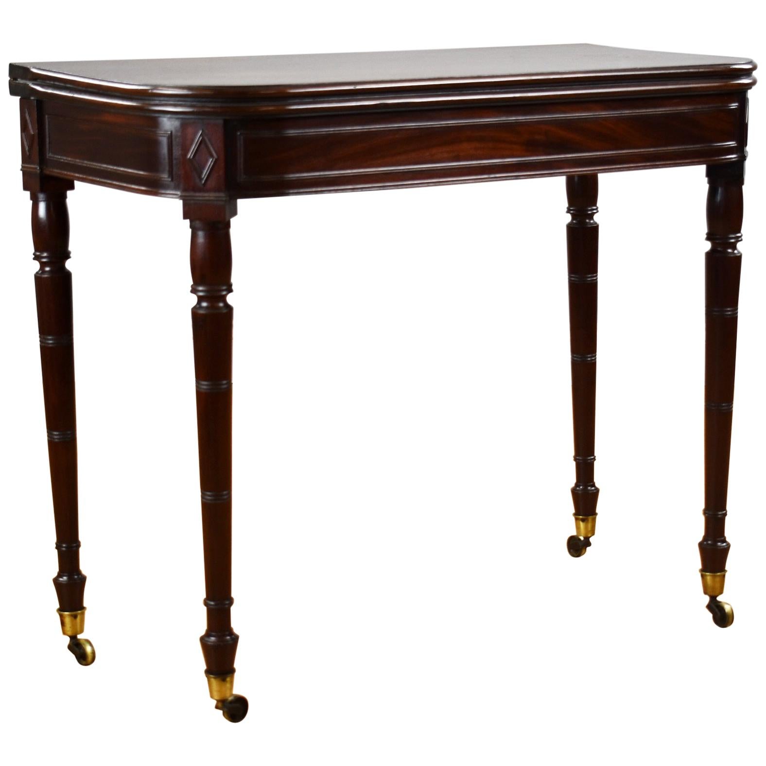 Georgian Mahogany Tea Table For Sale