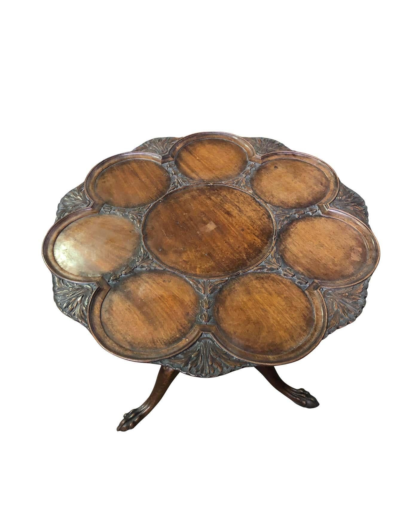 Wood Georgian Mahogany Tilt-Top Supper Table, 19th Century