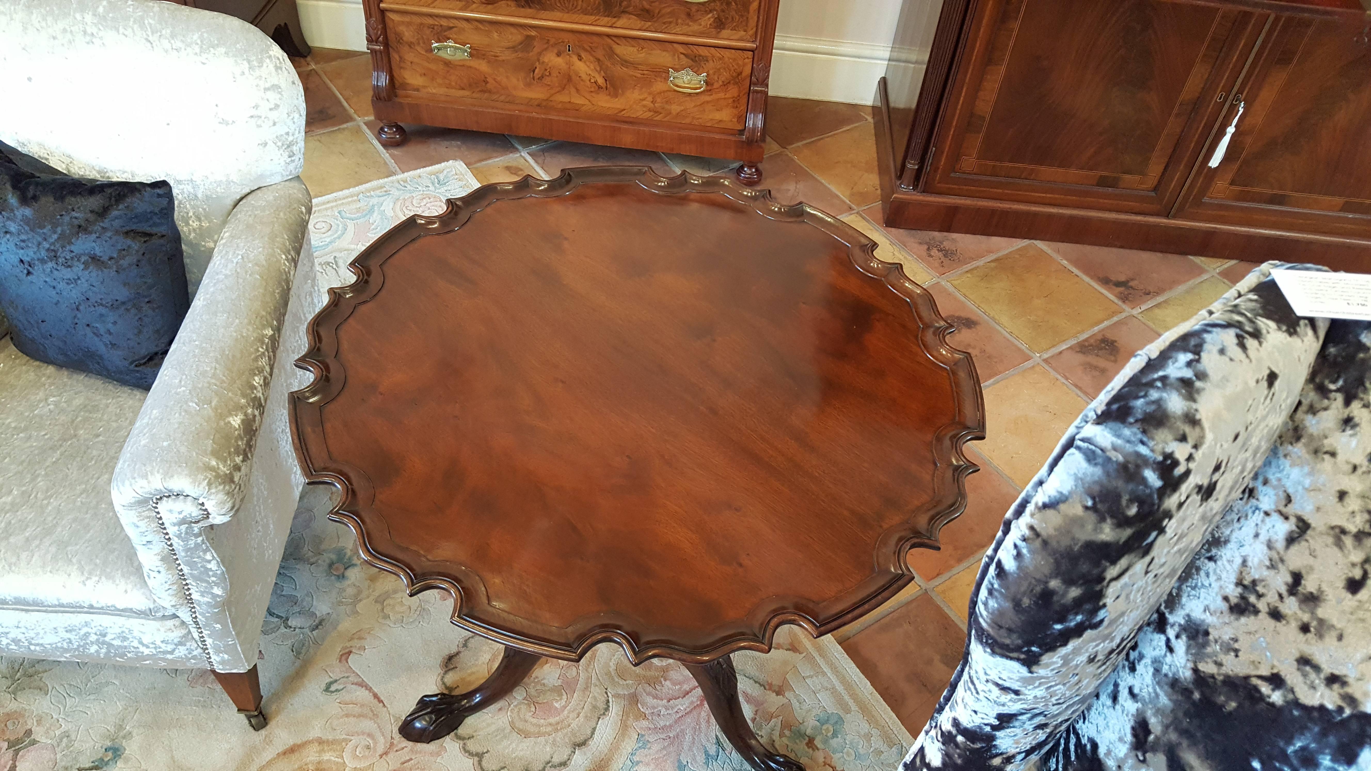 Georgian Mahogany Tilt-Top Tripod Table In Excellent Condition In Altrincham, Cheshire