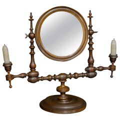 Antique Georgian Mahogany Toilet Mirror