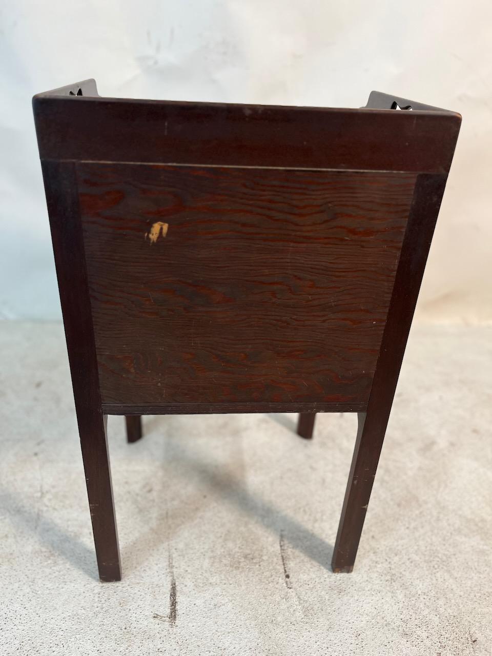 Armario de viaje georgiano de caoba 3