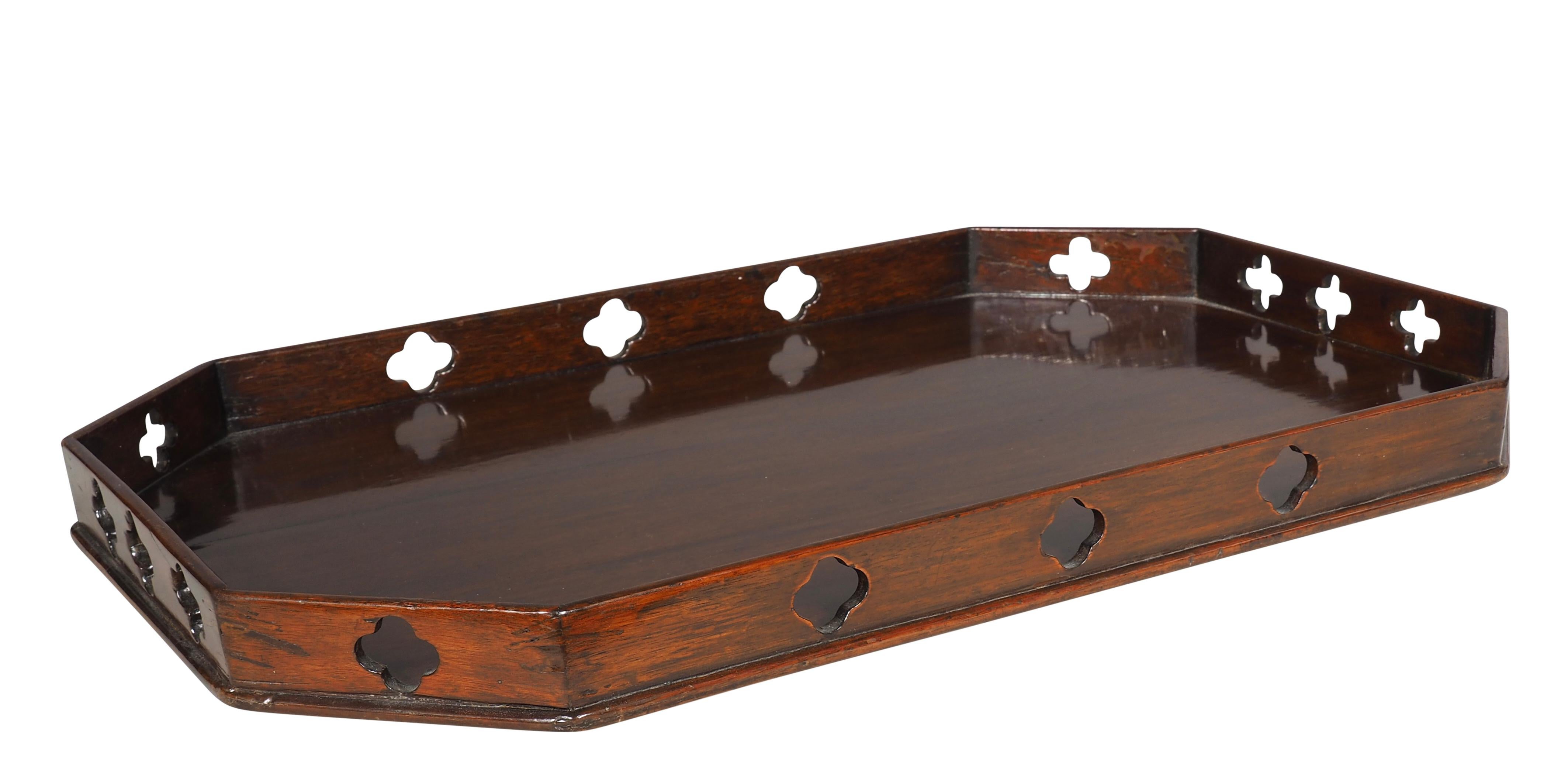 English Georgian Mahogany Tray